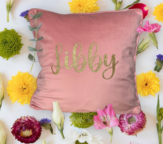 Personalised Luxury Velvet Cushion