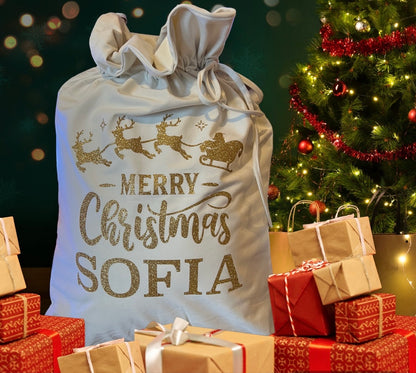 Personalised Luxury Velvet Christmas Sack