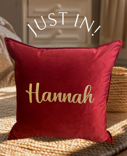 Personalised Luxury Velvet Cushion